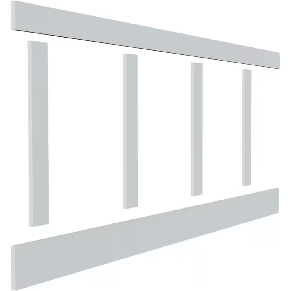 5/8 In. X 96 In. X 32 In. Expanded Cellular PVC Classic Shaker Moulding Kit (For