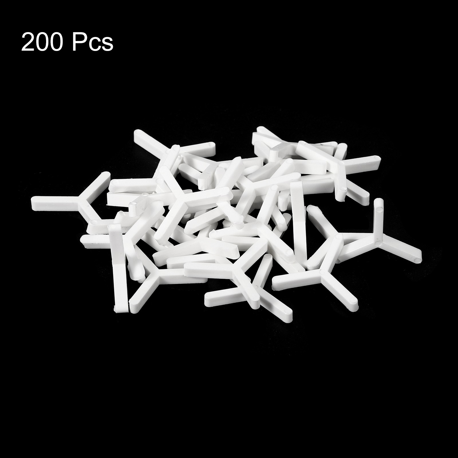 200Pcs Wall Floor Tile Plastic Y Type Spacers Tiling Tools 2mm 1/12 Inch White