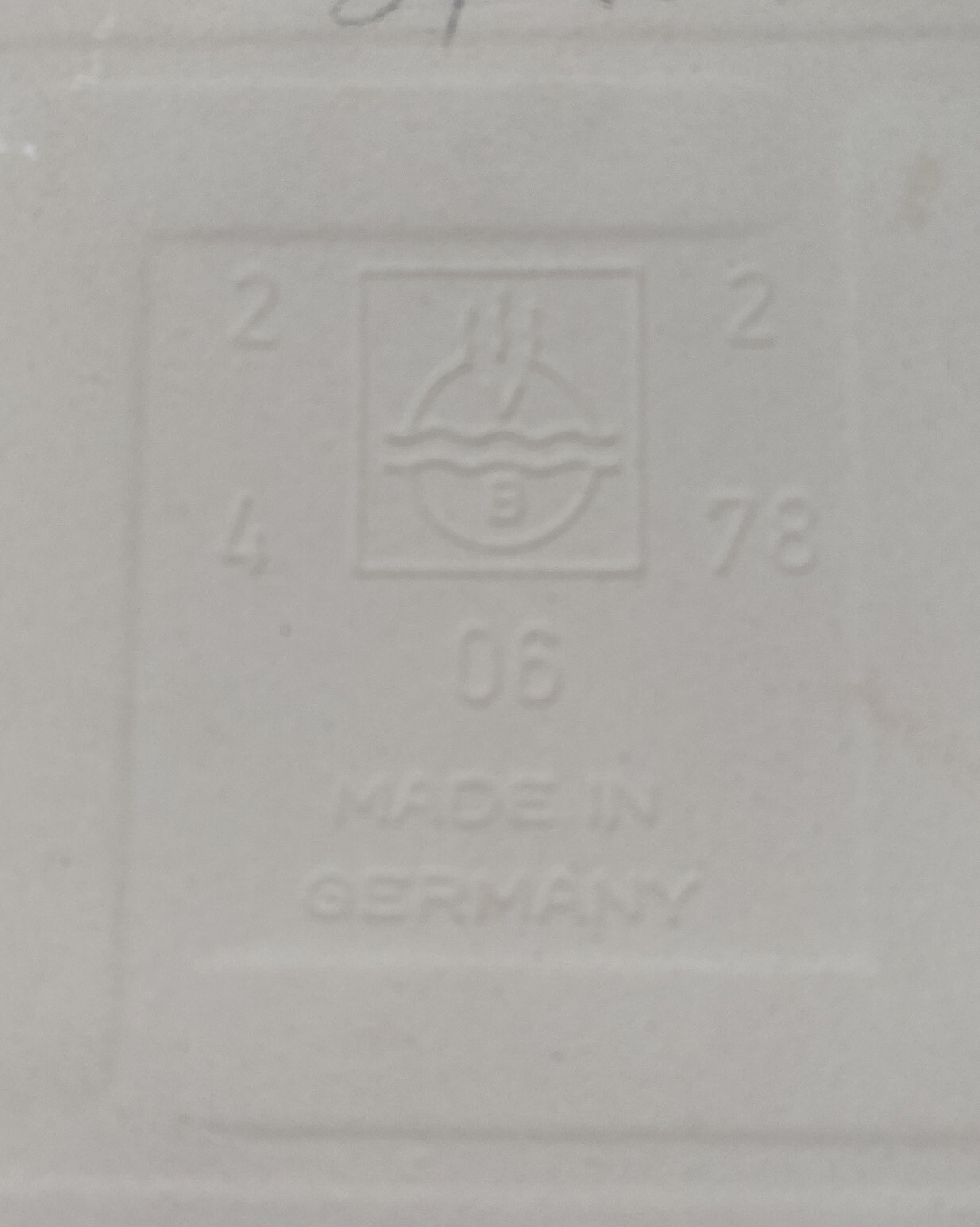 Saarland Crest White Trivet wall Decorative Ceramic Tile Made in Germany Saar