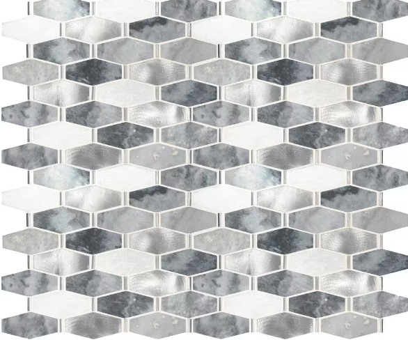 MSI Ankara 12.25 in. x 14.75 in. Textured Multi-Surface Metal Look Wall Tile
