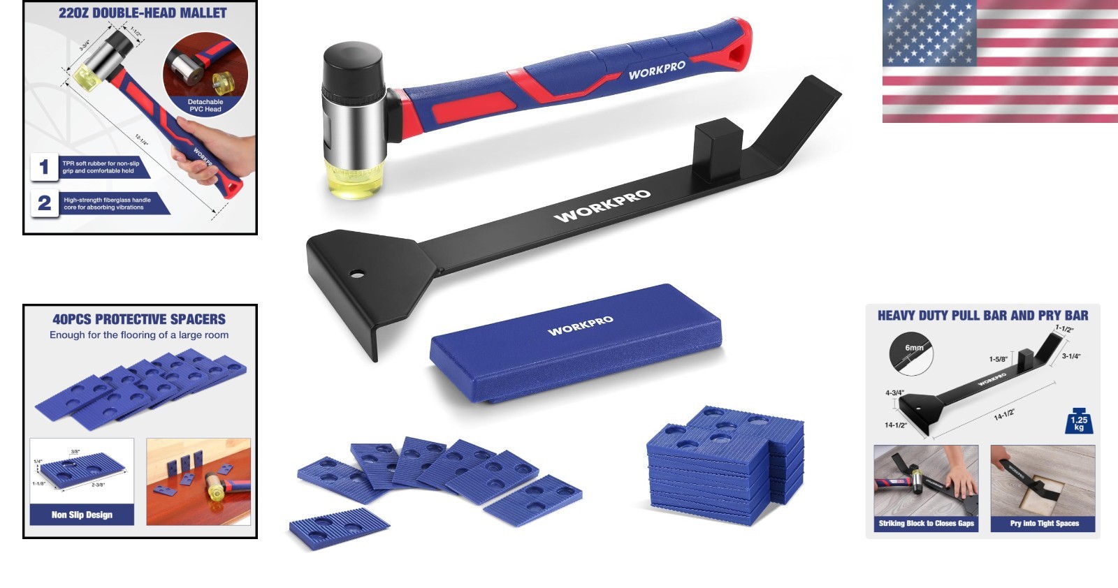 Complete 43-Piece Laminate Flooring Tool Kit – Ideal for Professionals and DIY