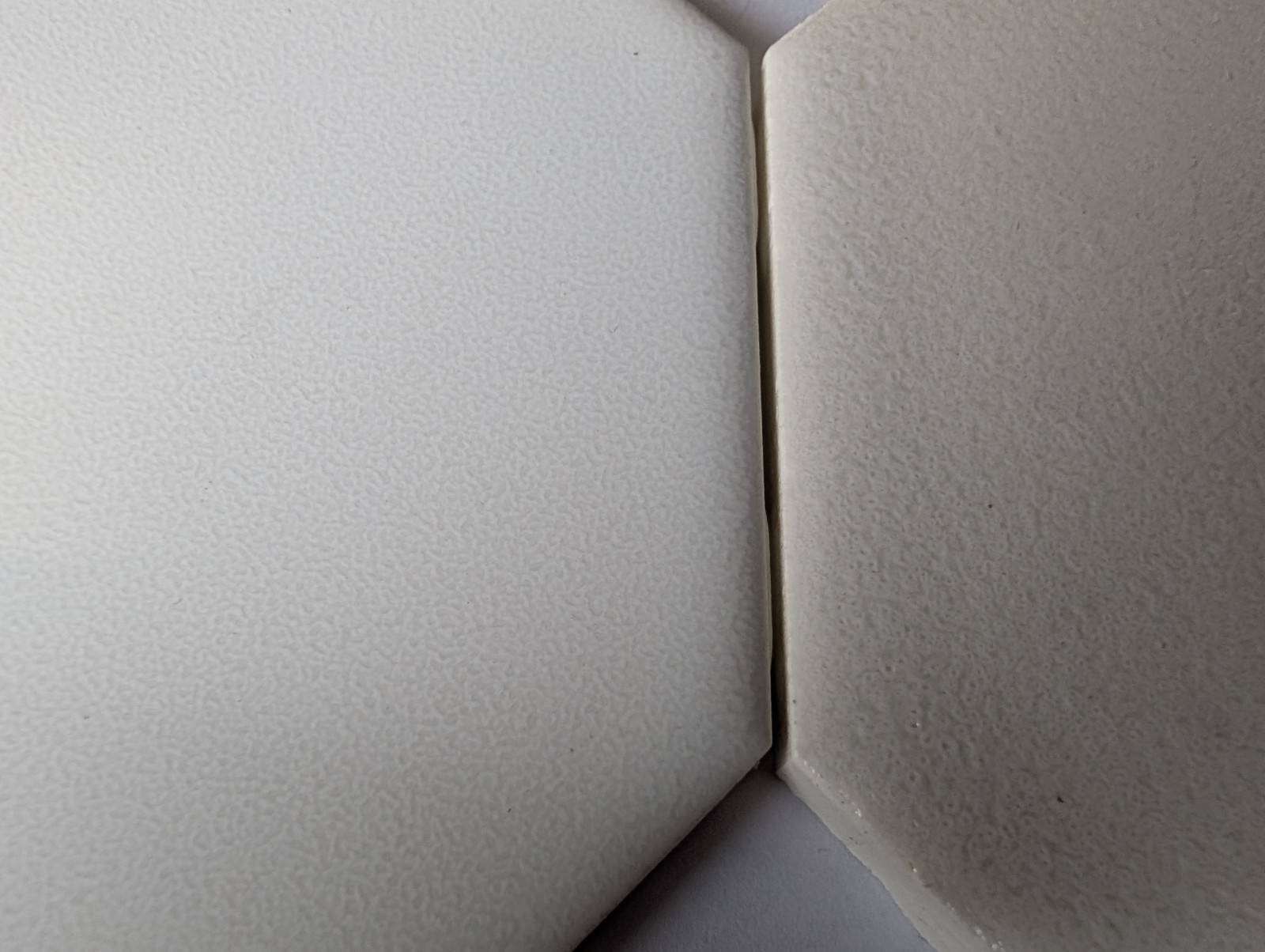 4 pcs American Olean Vintage Ceramic Tile 4 1/4″ Crystalline White Octagon #365