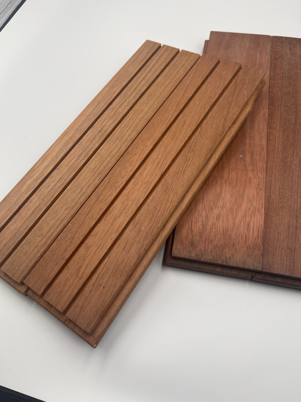 Brazilian Cherry Wood Planks 12”X 3”X.75”Hardwood Interlocking Replacement 6sqft