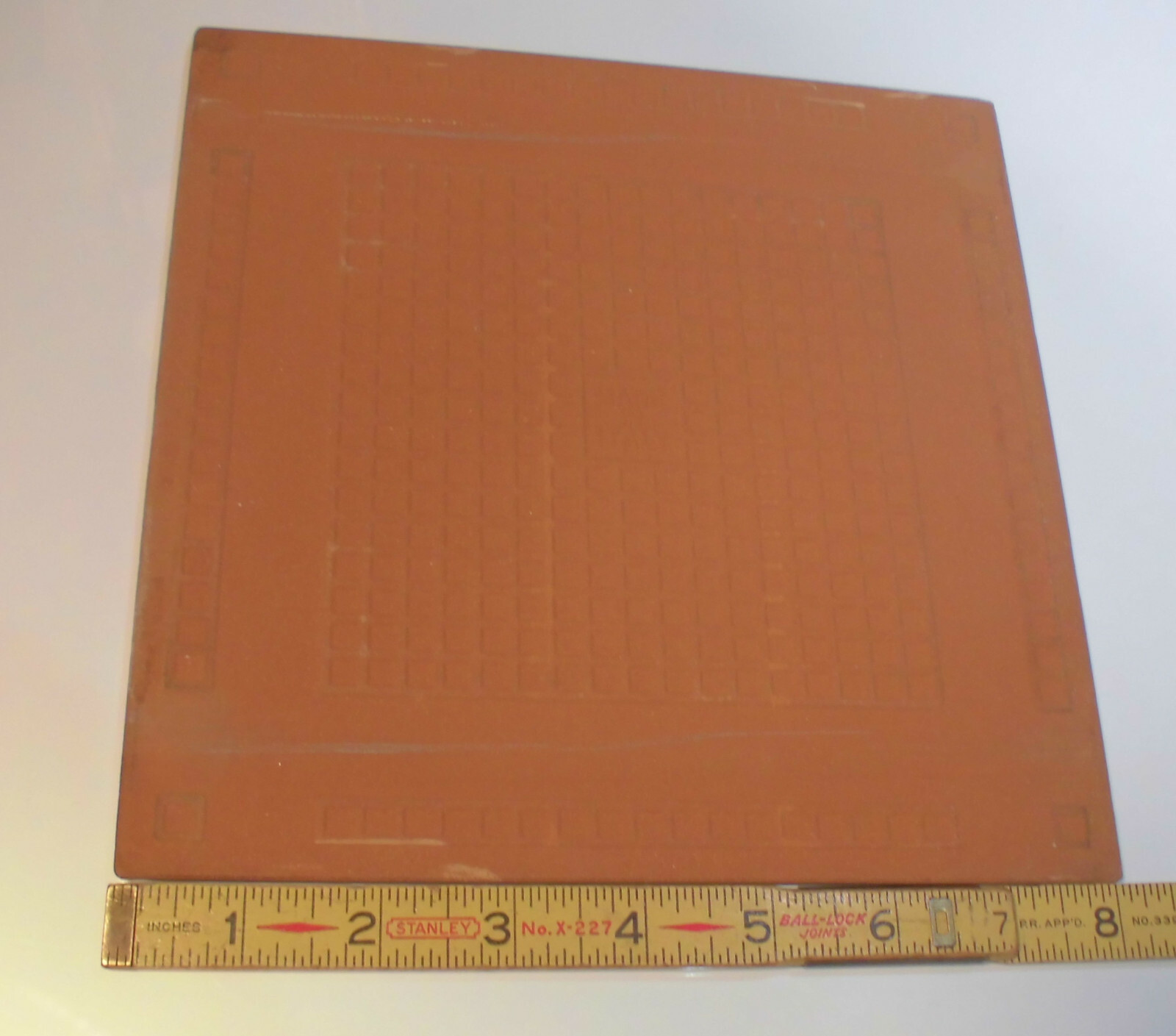 1 pc. Off White + Gray Veins: made in Italy 8″ Ceramic Floor Tile, Marble Effect