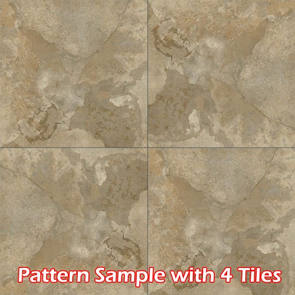 Light Slate Stone Beige Marble Self Stick Vinyl Floor Tiles – 20 Pcs 12″ x 12″