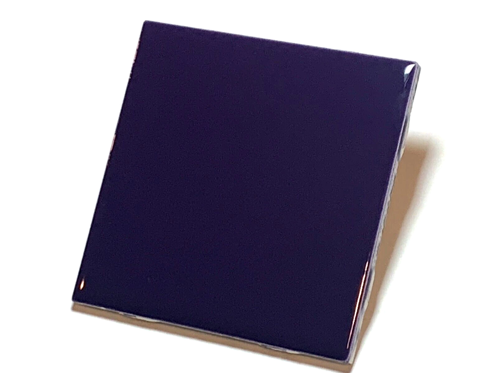 NEW DALTILE CERAMIC 4 1/4″ X 4 1/4″ FED EX PURPLE GLOSS