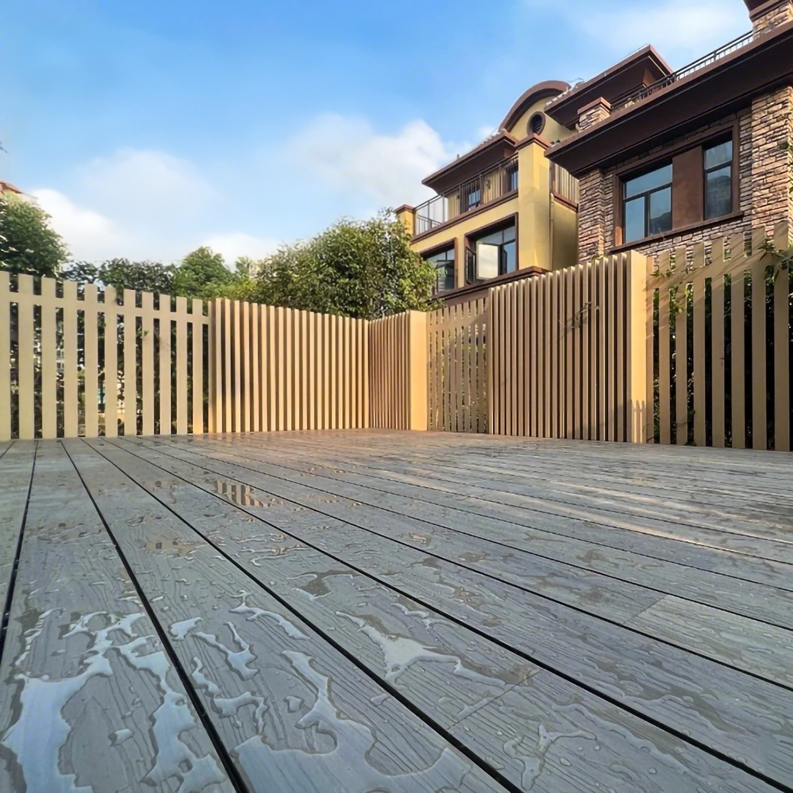 MTO, 3 mo LT, 10 ft. X 5.5″ Wood-Plastic Composite Flooring, Waterproof Outdoor
