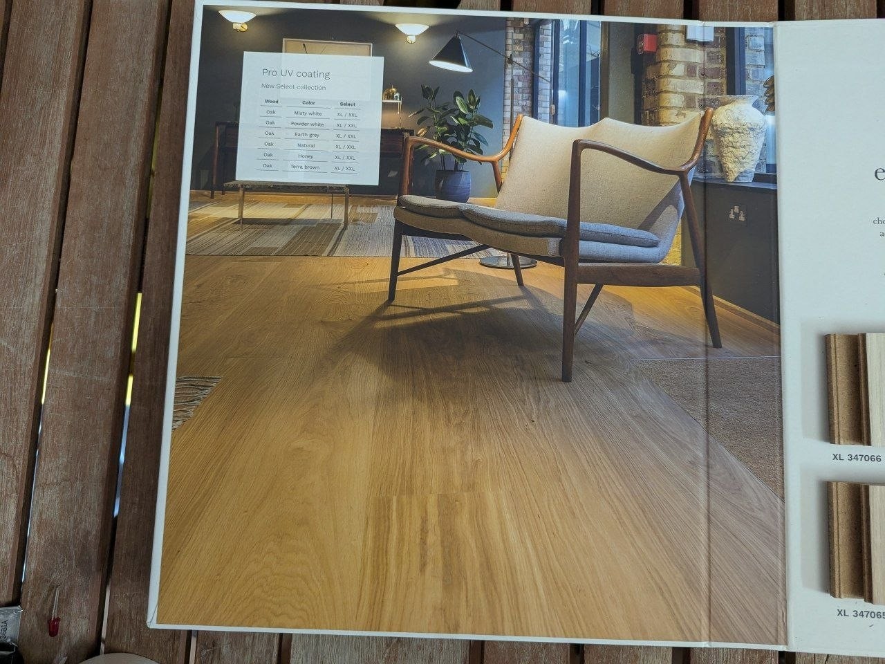 Bjelin Hardened Wood Floor Oak Select Sample Book Woodura 5G Valinge – PA5