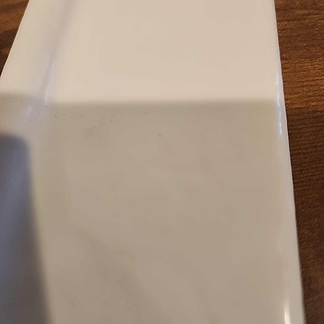 Lot Of 7 Vintage H & R Johnson Bullnose 6 X 3 Backsplash White Peach Veins NOS