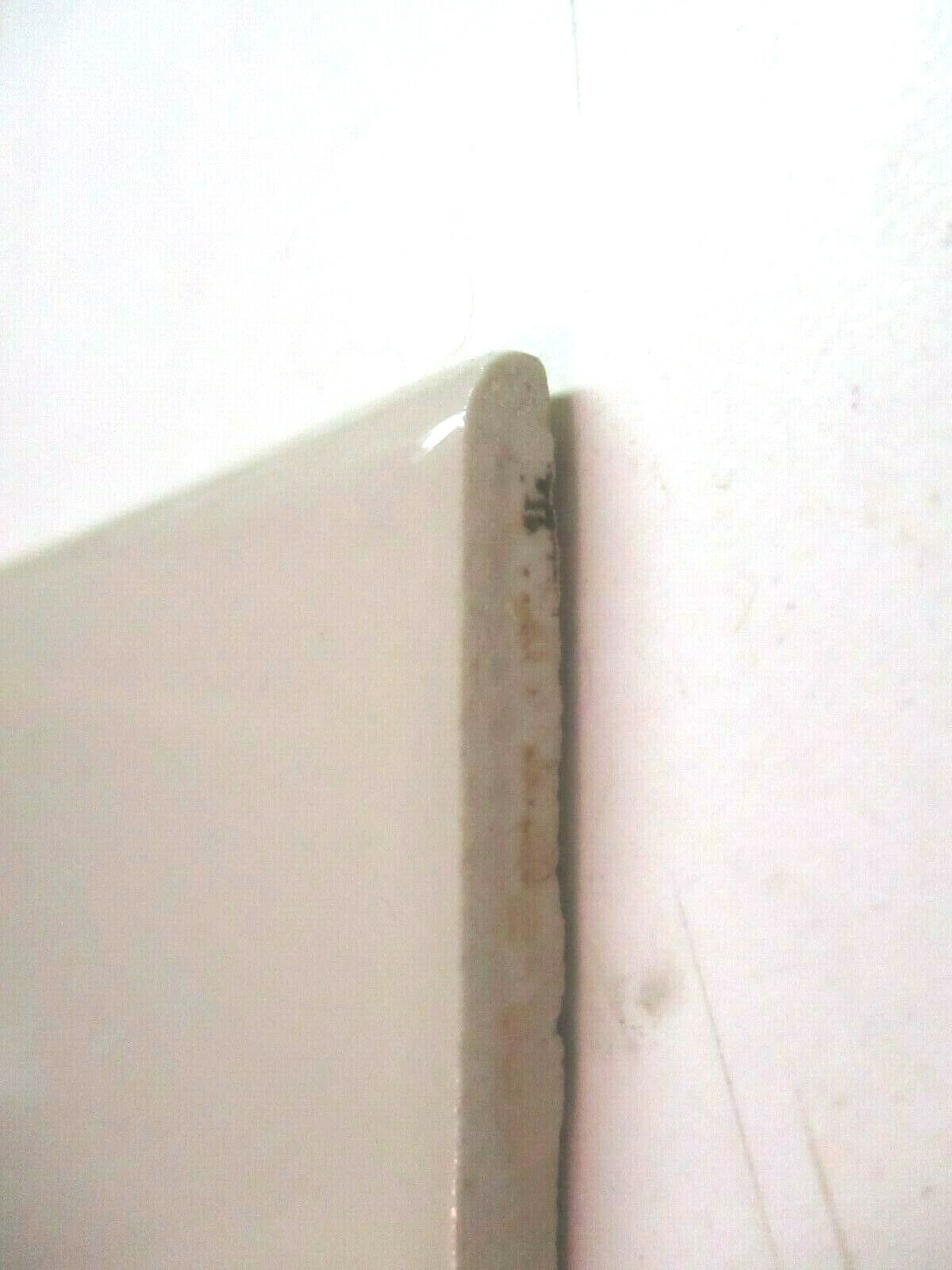1 Bullnose Wall Tile US Ceramic USA 4-1/4″ Square Gloss Dark Beige Vintage 1970s