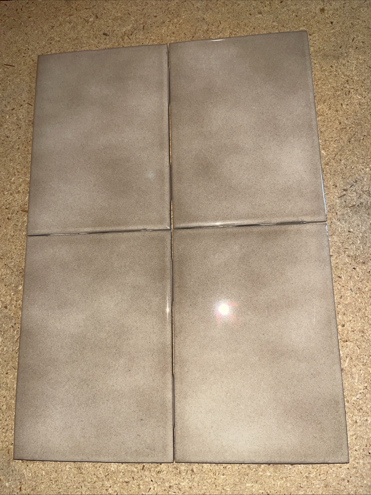 4 Pieces 6” X 4-1/4″ Vintage Ceramic Tile by Monarch Co. #436 Free Ship USA