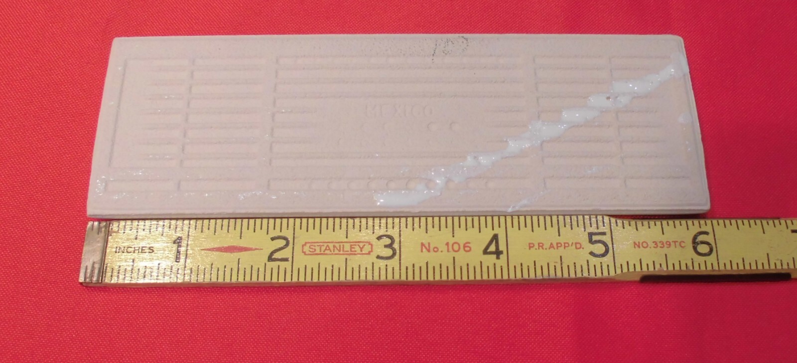 1 pc. Glossy White #100: 2″ X 6″ Bullnose Ceramic Tiles by Daltile, New Stock