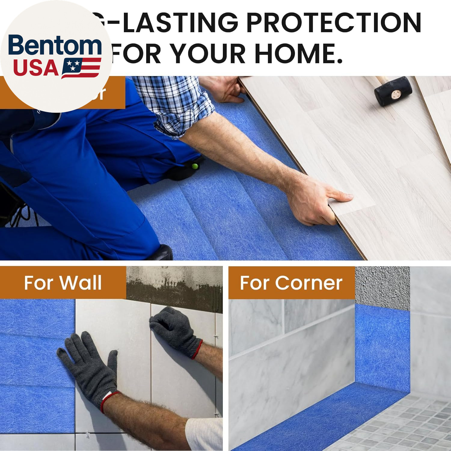 MAXKSOKO 98.4Ft X 5In Upgraded Waterproofing Membrane Band 41 Sq Ft, PE Fabric W