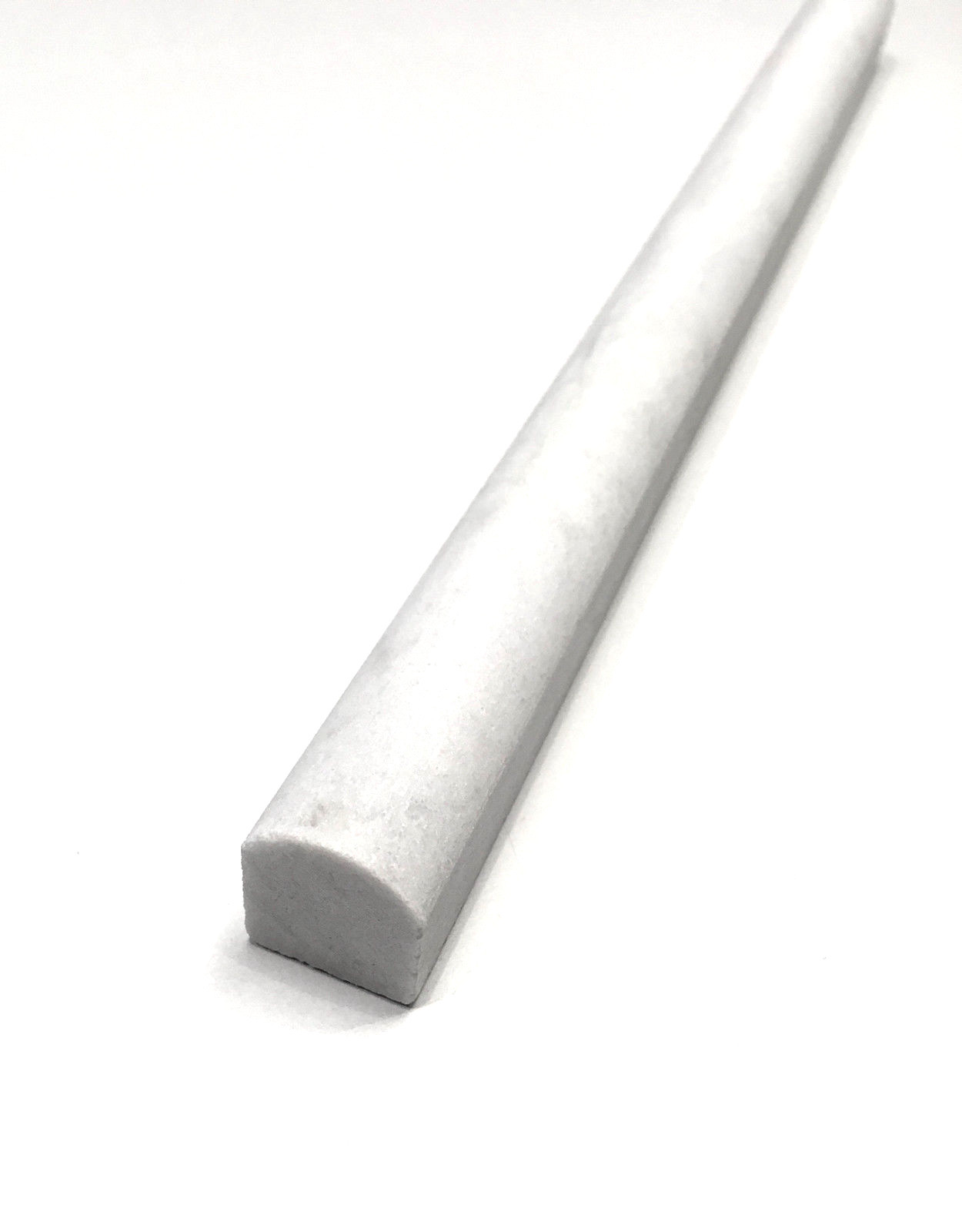 3/4″X12″ Carrara Marble ChairRail Pencil Molding Liner Wall Trim (BOX OF 10)