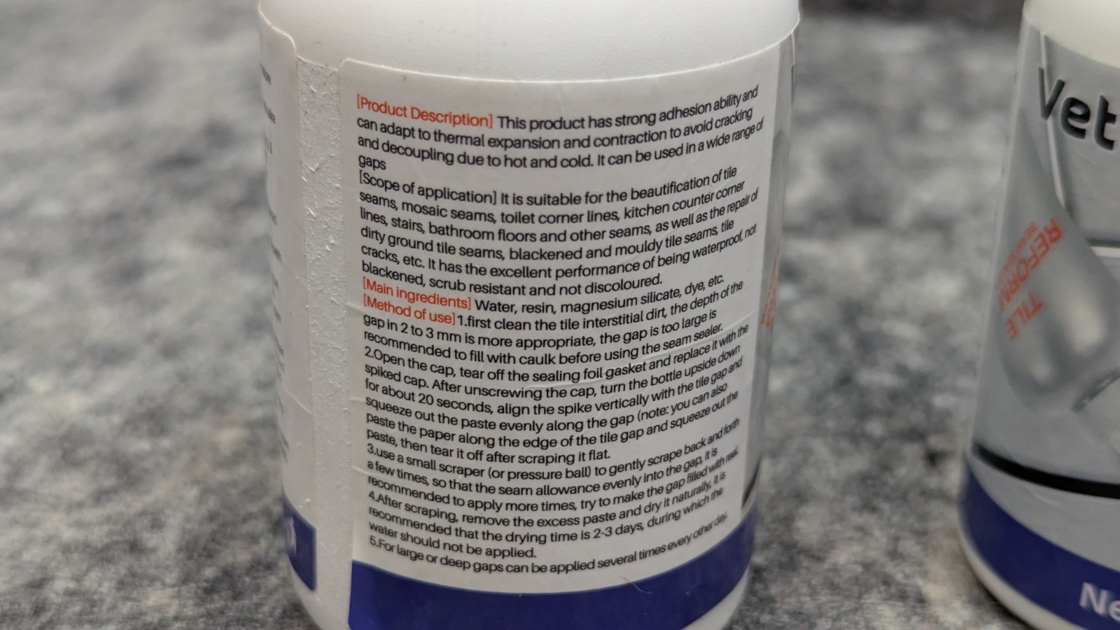 3 TILE REFORM Waterproof Tile Filler seam agent – Gap filler sealer repair glue