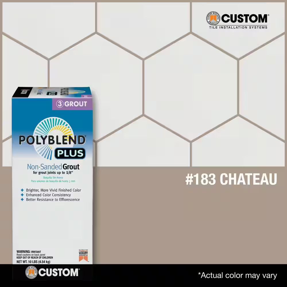 Polyblend plus #183 Chateau 10 Lb. Unsanded Grout