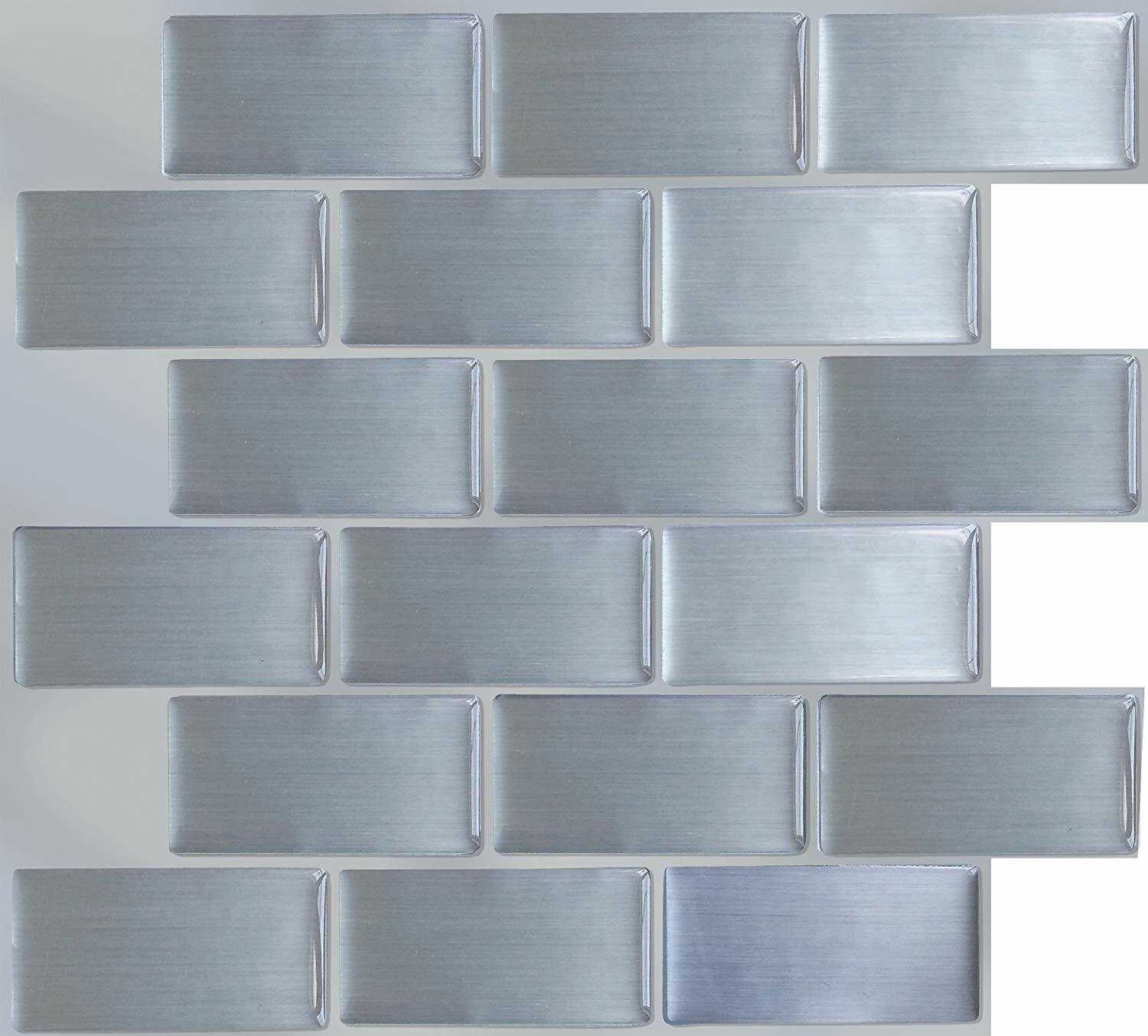 Peel and Impress Easy DIY Peel and Stick Adhesive Backsplash Tiles 055792240028