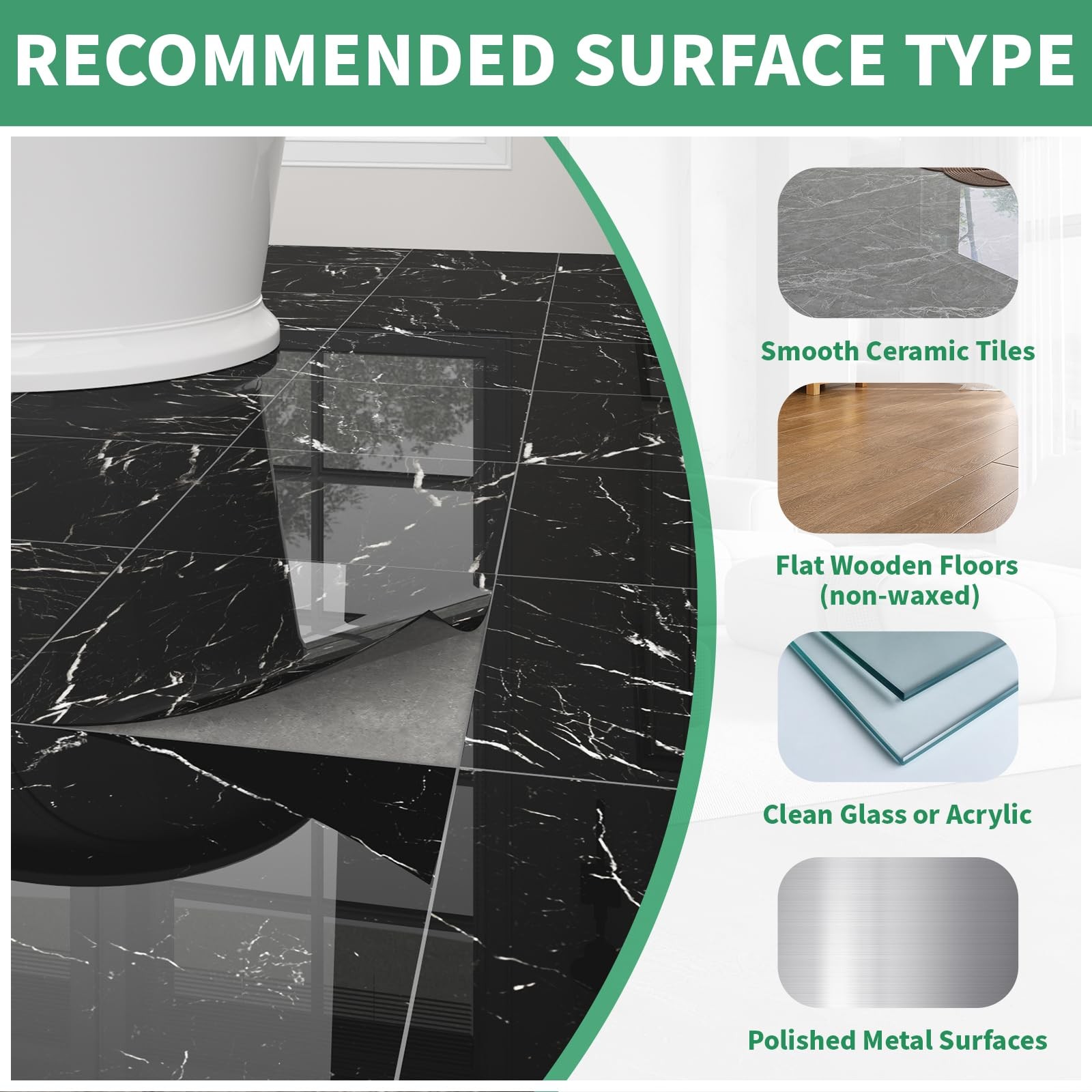 20-Pack Peel and Stick Floor Tiles Vinyl Floor 12 x 12 inch Self Adhesive Wat…