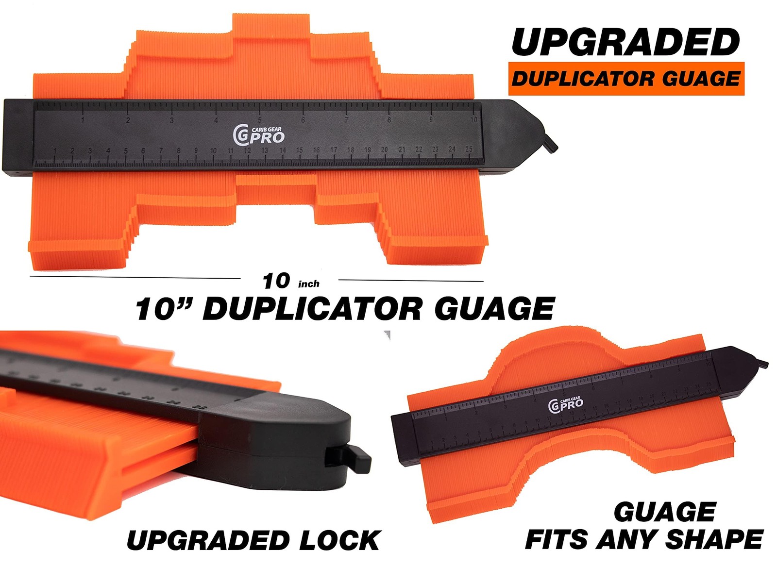 Carib Gear Pro Professional Laminate Flooring Tools 44, ORANGE , BLACK