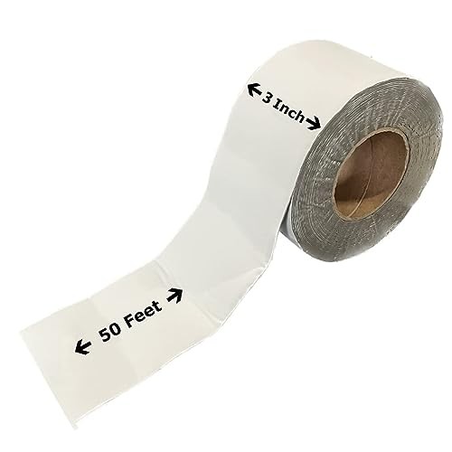 RV Roof Tape, 3″ x 50′ White – UV-Resistant Camper Roof Sealant, Stops Leaks –