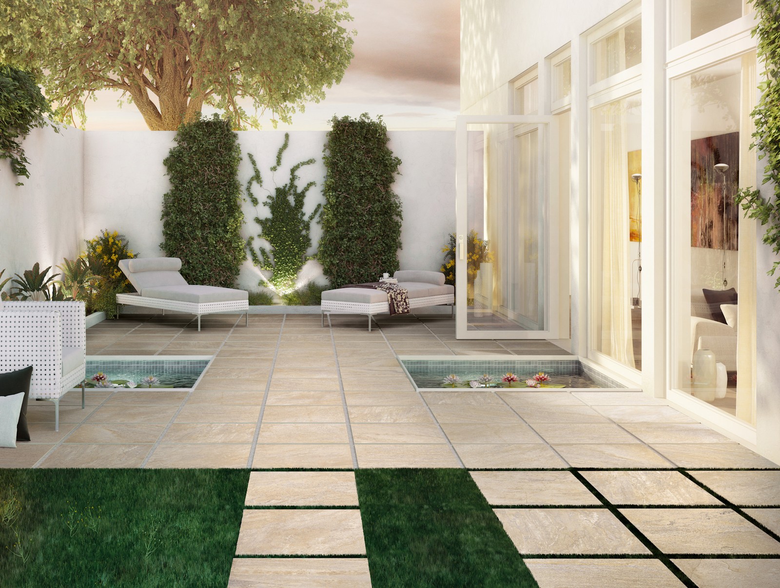 Ackland AKLNP24X24M-PL 24″ x 24″ Square Exterior Paver Tile – – Fawn