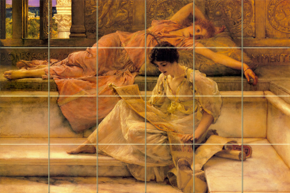 36 x 24 Lawrence Alma Tadema Mural Ceramic Tiles Decor Backsplash Tile #294