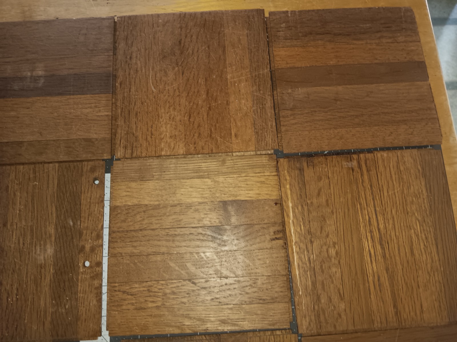 Reclaim VTG COLOR TILE Solid Oak Parquet Flooring 24 pieces = 6 SQ FT. OPTIONS!