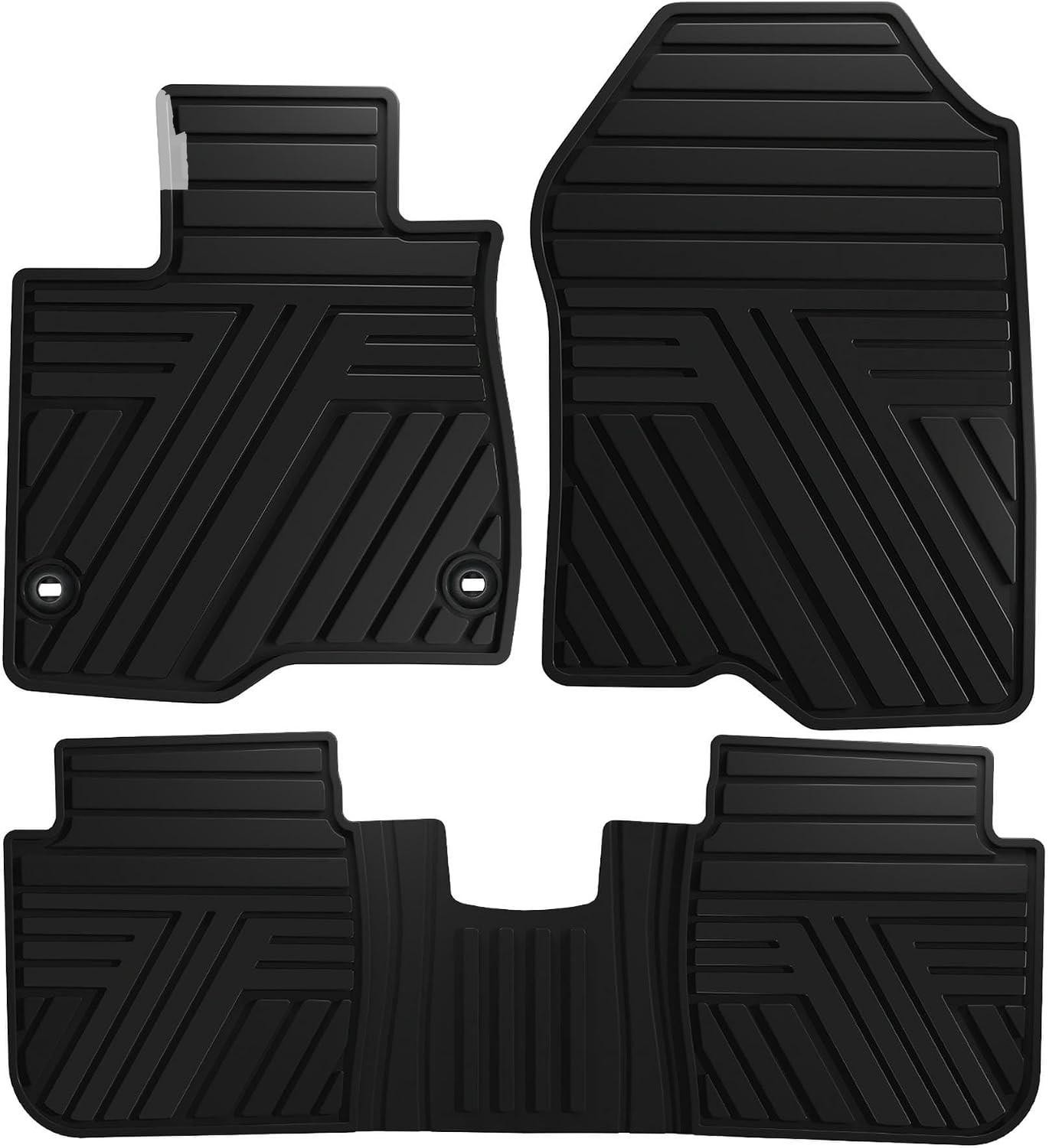 Rubber Floor Mats Honda CR-V 2023-2026 All Weather Custom Fit 1st 2nd Row