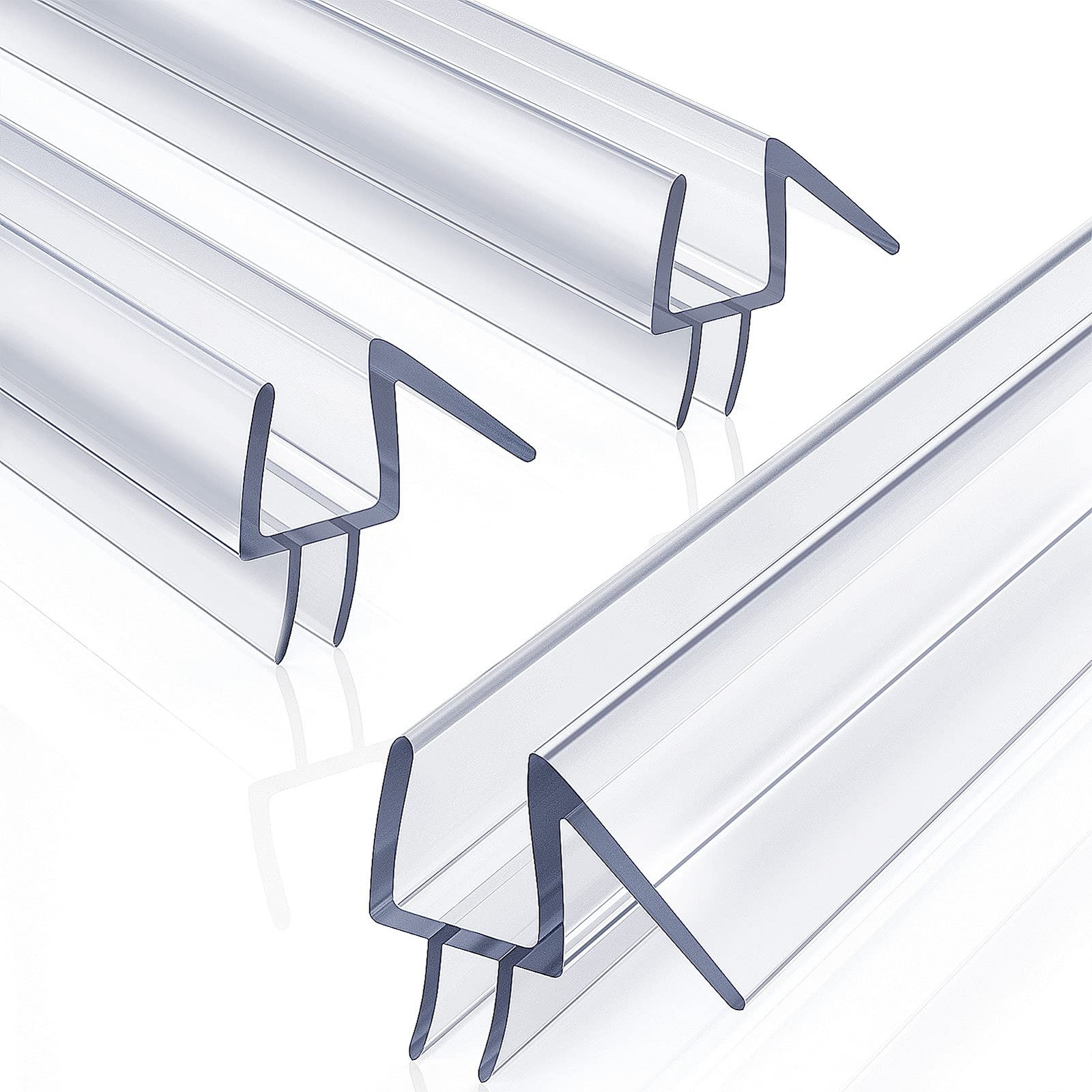 Yecaye 3 Pack 3/8″ x 39″ Shower Door Bottom x (3pcs), transparent