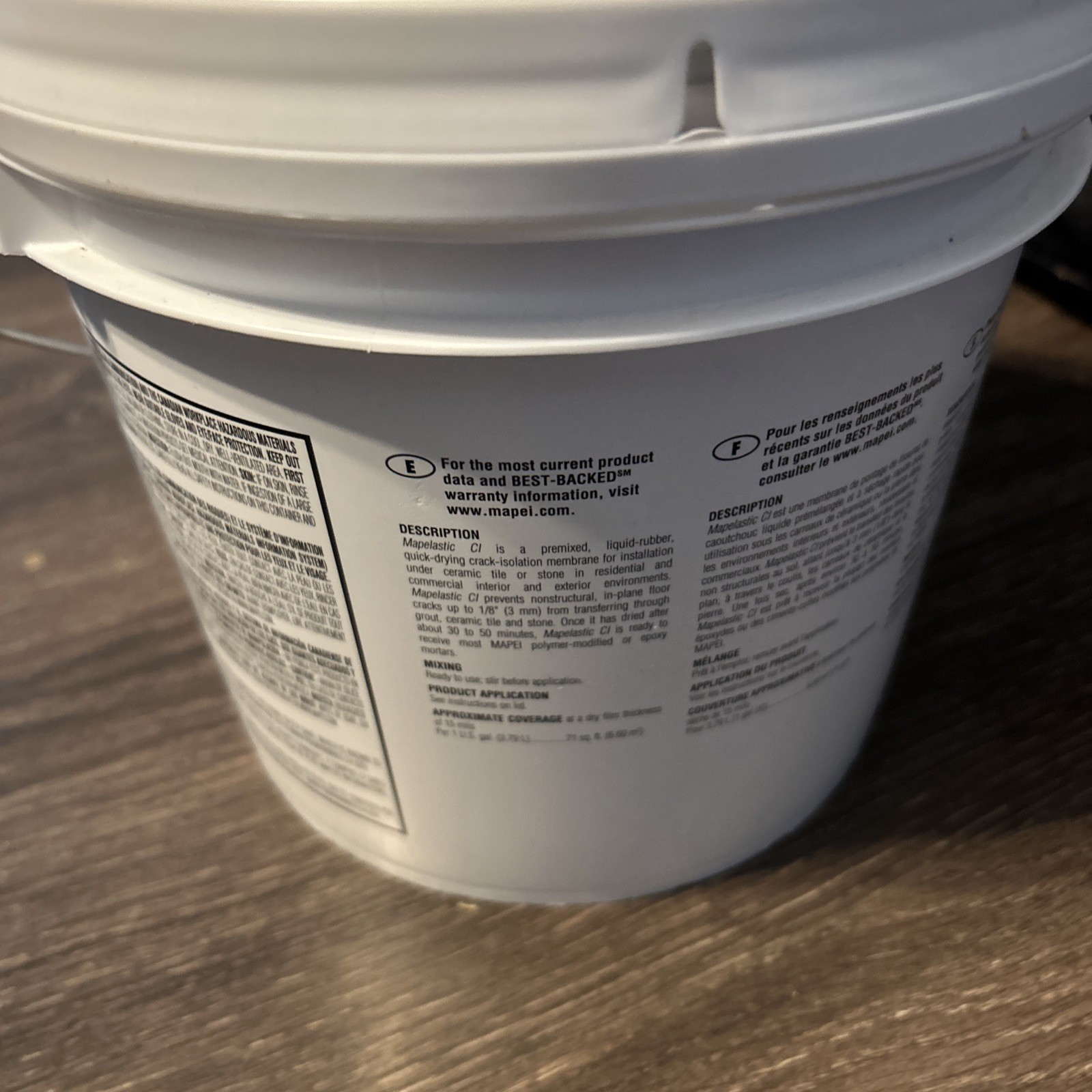 Mapei Mapelastic CI Liquid Crack Isolation Membrane 1 Gallon Brand New Bucket