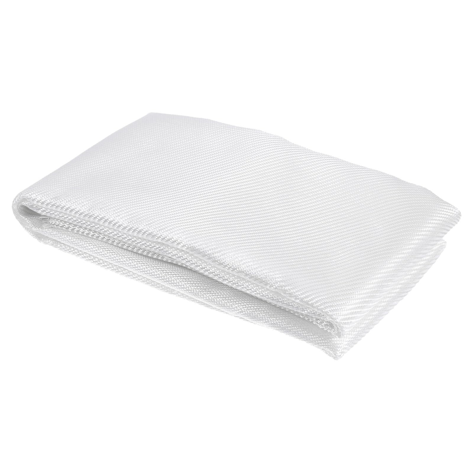 MECCANIXITY Fiberglass Cloth 3 OZ/80g 1m(1.09 Yards) x1m x 1mx1mx0.1mm, White
