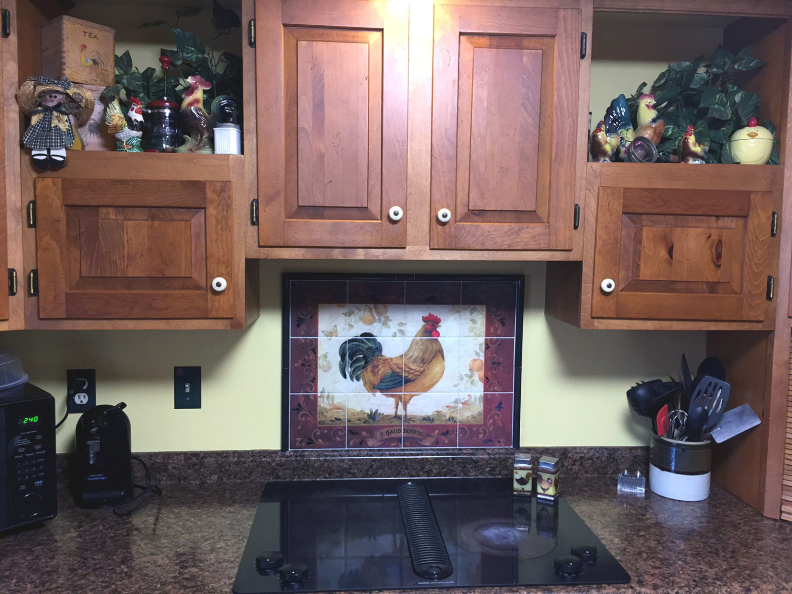 36x 24 Art Rooster Mural Ceramic Backsplash Bath Tile #322