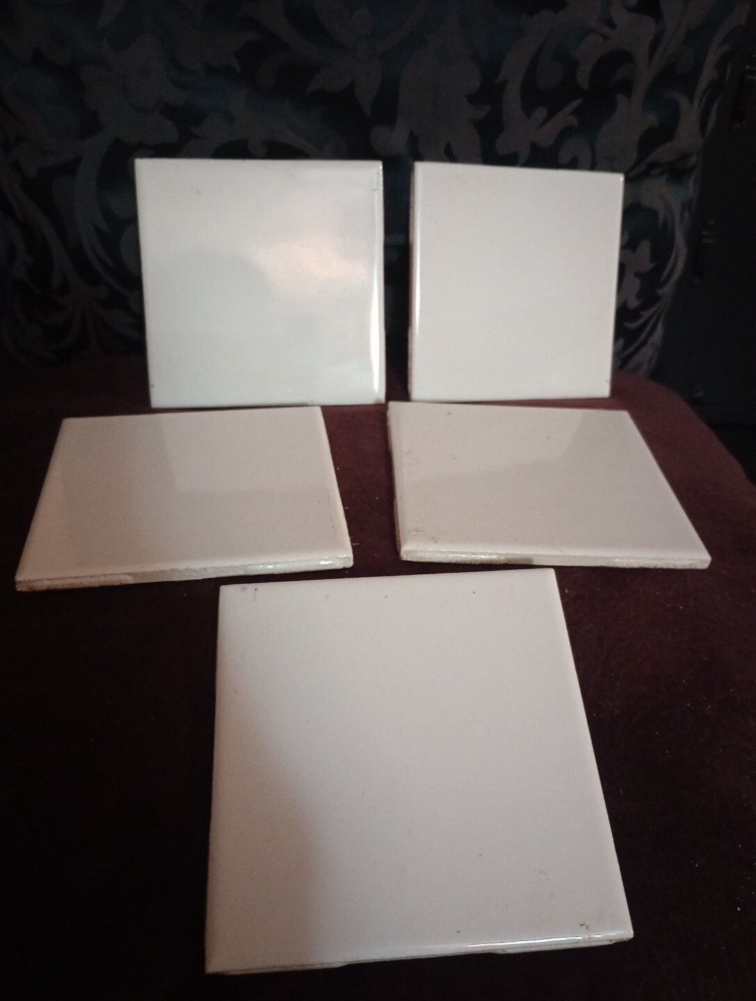 5 Wall Tile US Ceramic USA 724764 1066002 Gloss 4-1/4″ Square Snow White Vintage