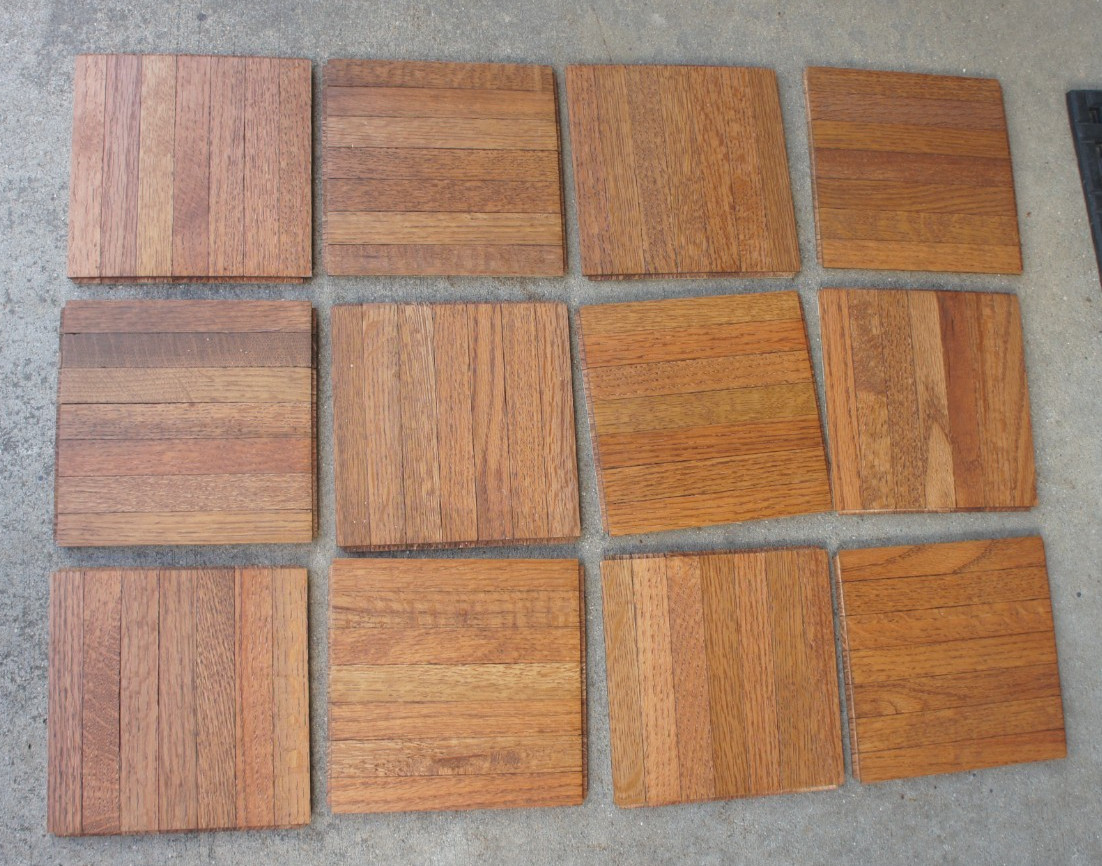 Parquet Flooring 6″x6″x5/16″ Solid Oak COLOR TILE HONEY CLASSIC 12 pcs New USA