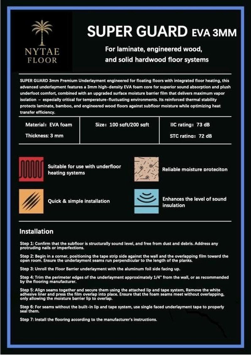 Super Guard 3Mm Aluminum-Eva Underlayment (1, 100)