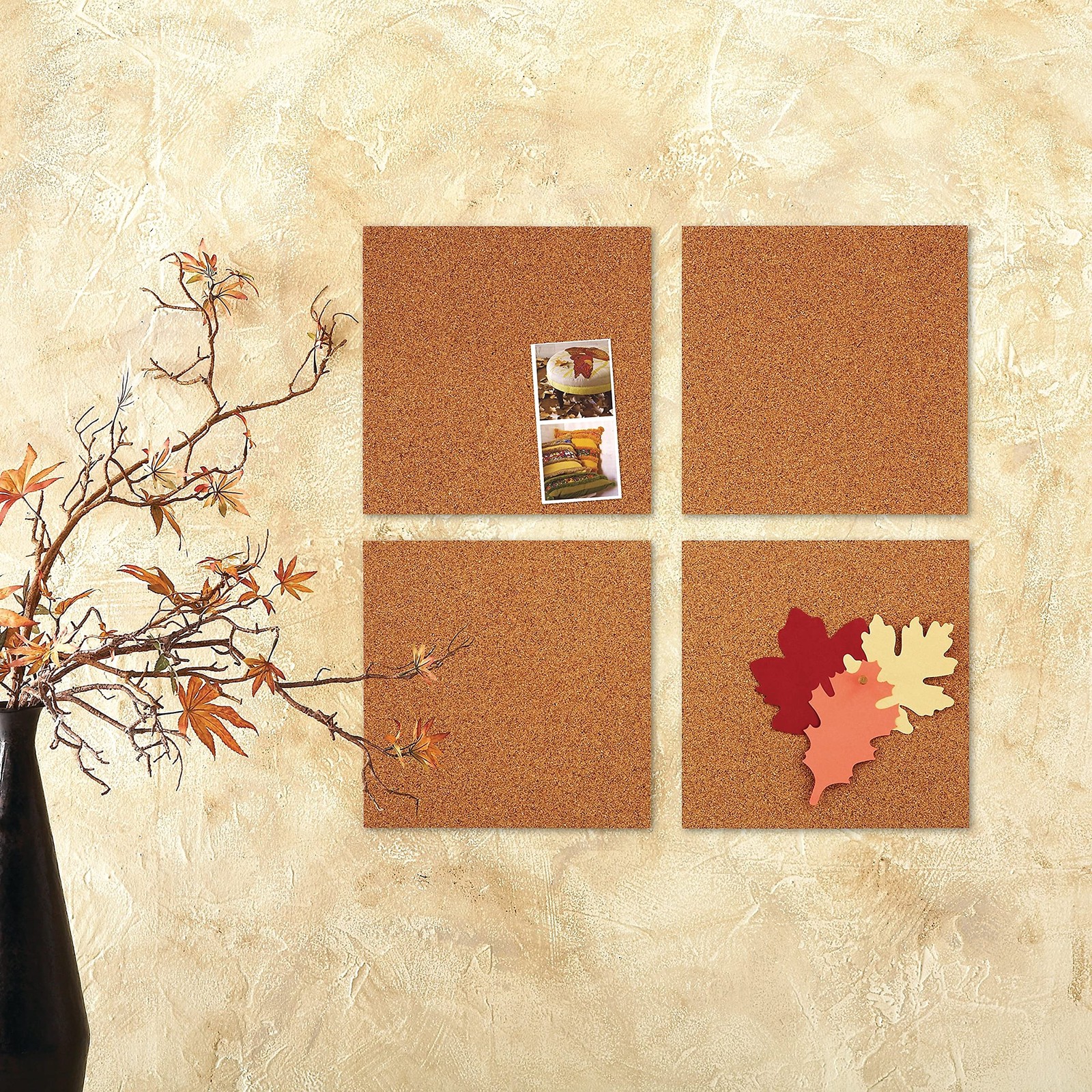 Quartet Cork Tiles, Bulletin Board Panels 12″ x x x 12″, Natural