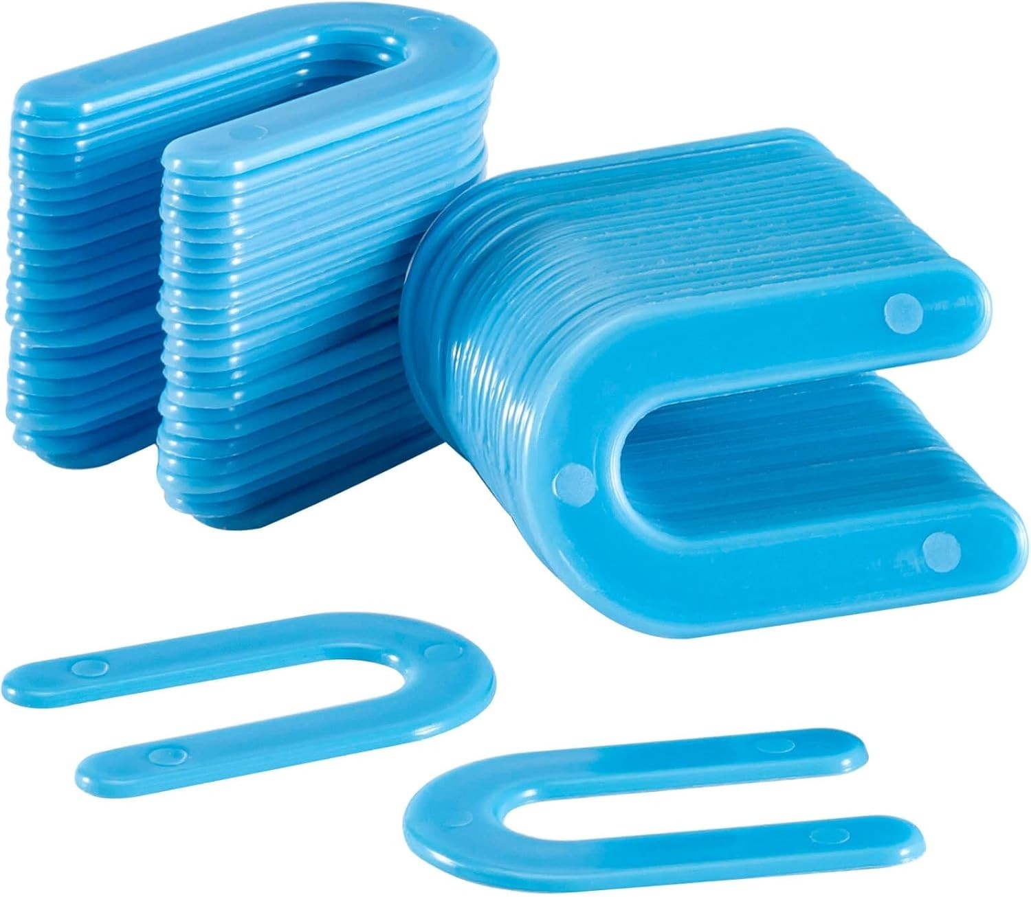 Modern Blue Tile Spacers – 133PCS U-Shaped PVC Shim for Easy Installation