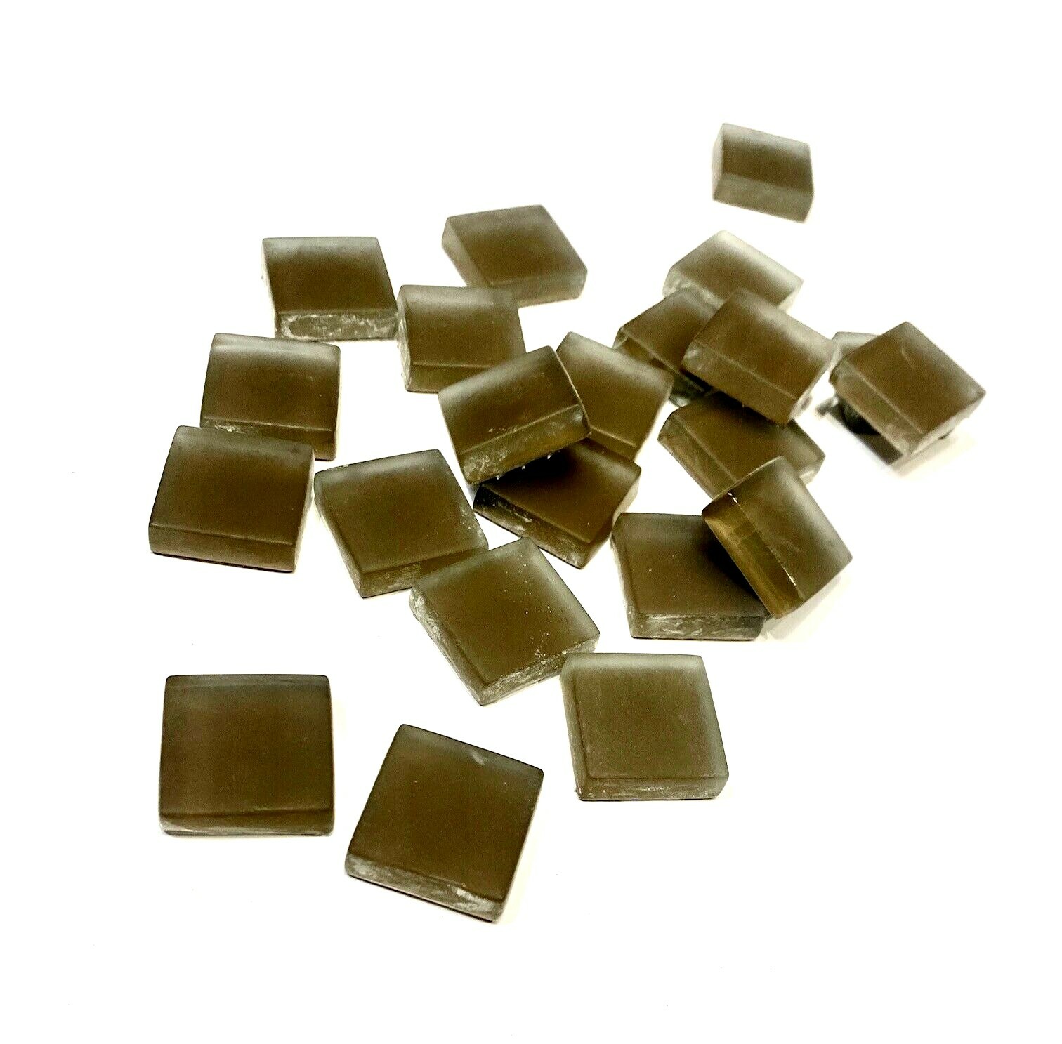 1×1 Mocha Frosted Mosaic Tile Arts and Crafts (pack of 100 individual pieces)