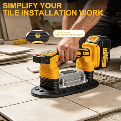 Tile Vibration Leveling Machine for Dewalt 20V Battery, Tile Vibration Tool
