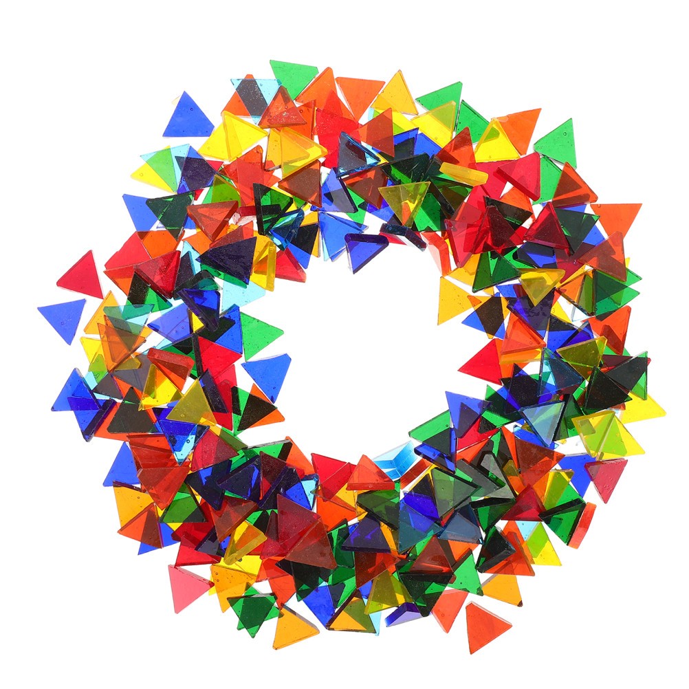 1 Set Reusable Mosaic Craft Tiles for DIY Art Iridescent Glass Pieces