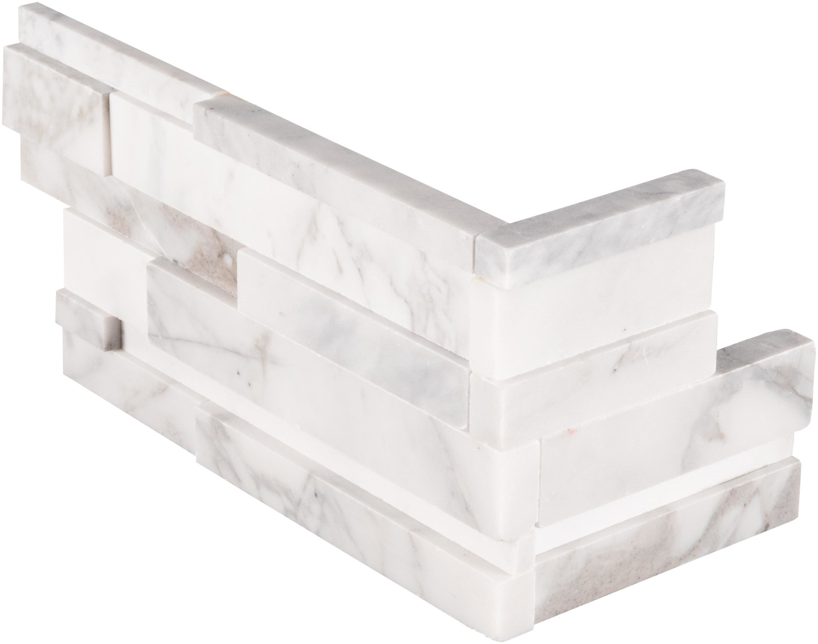 Ackland AKPLPM6X18HCR-3D-CA 6 in. x 18 in. Honed Marble Stacked – Venatino