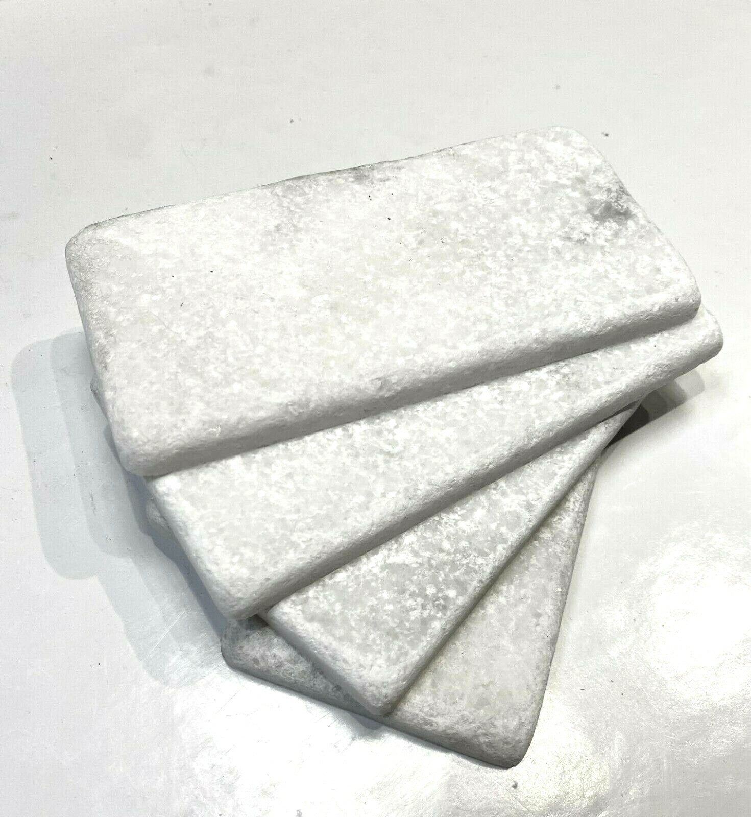 Carrara White 3×6 Tumbled Marble Tile Backsplash Floor Wall (Sold by 1 PIECE)