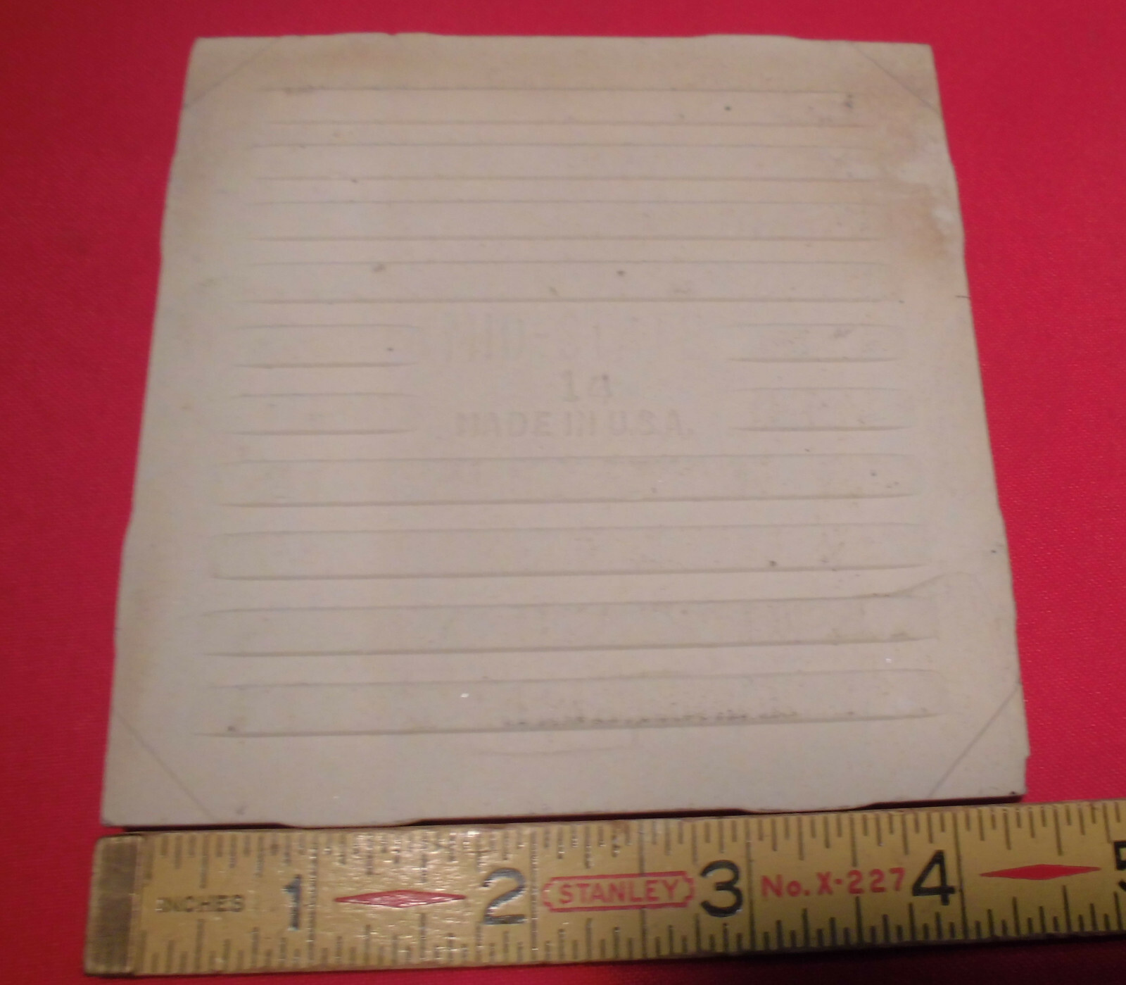 1 pc. *Speckled Beige* Ceramic Tile 4-3/8″ by Mid-State; Matte Lightly Textured
