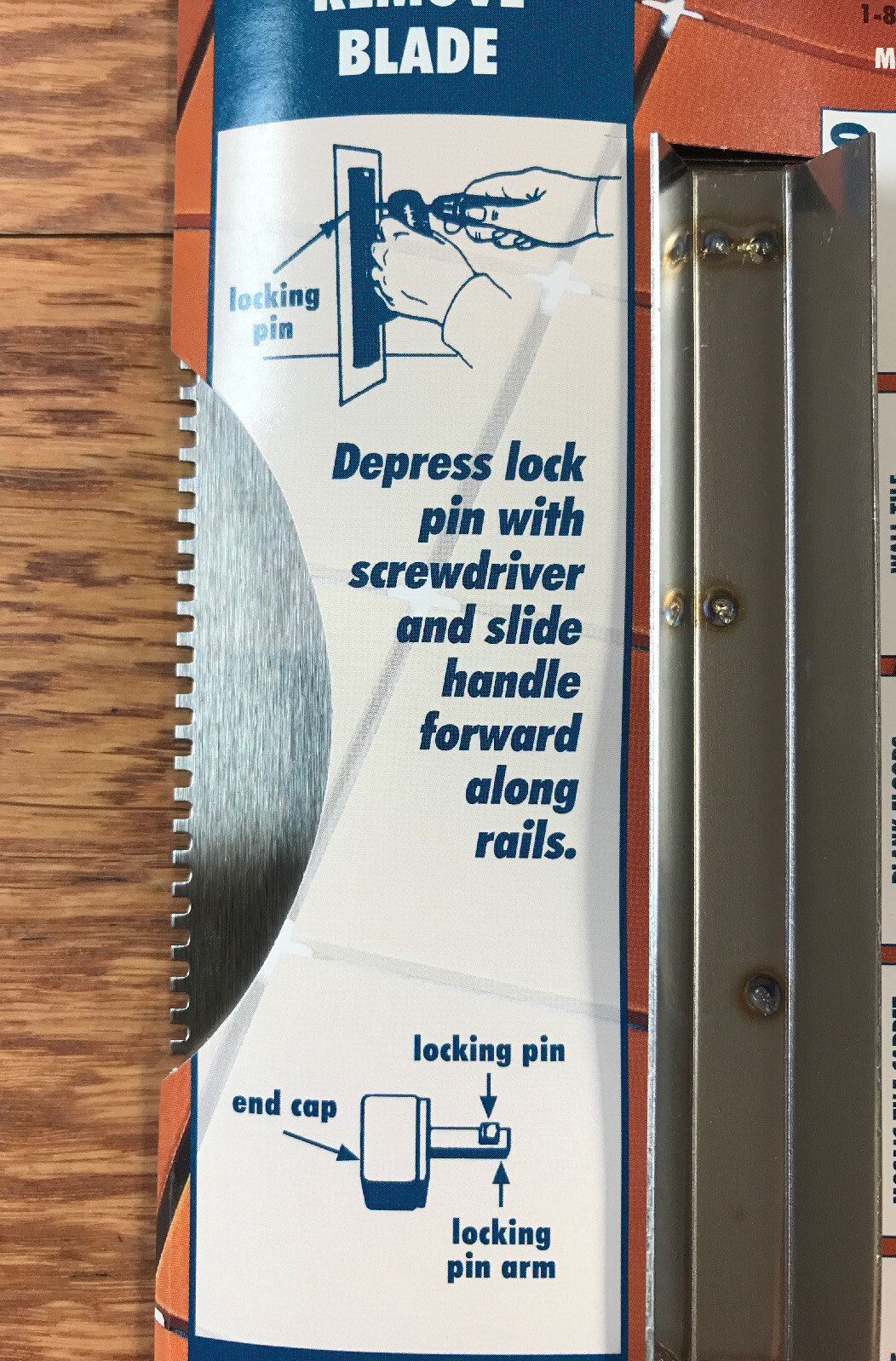 Barwalt 31231 VCT, Vinyl Plank Flooring Trowel Blade #23