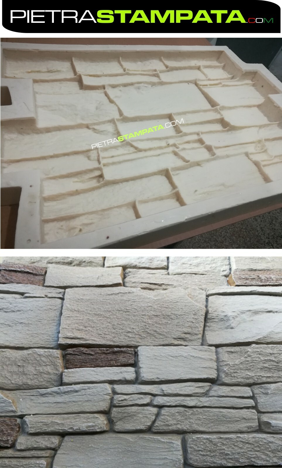 Mold X Fake Stone Reconstructed Coating Chalk Cement Stone Veneer Mold