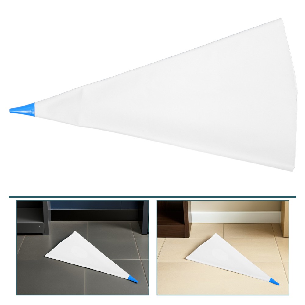 2Pcs Reusable Brick Mortar Grout Bags PVC Material White Tile Grout Filling Set