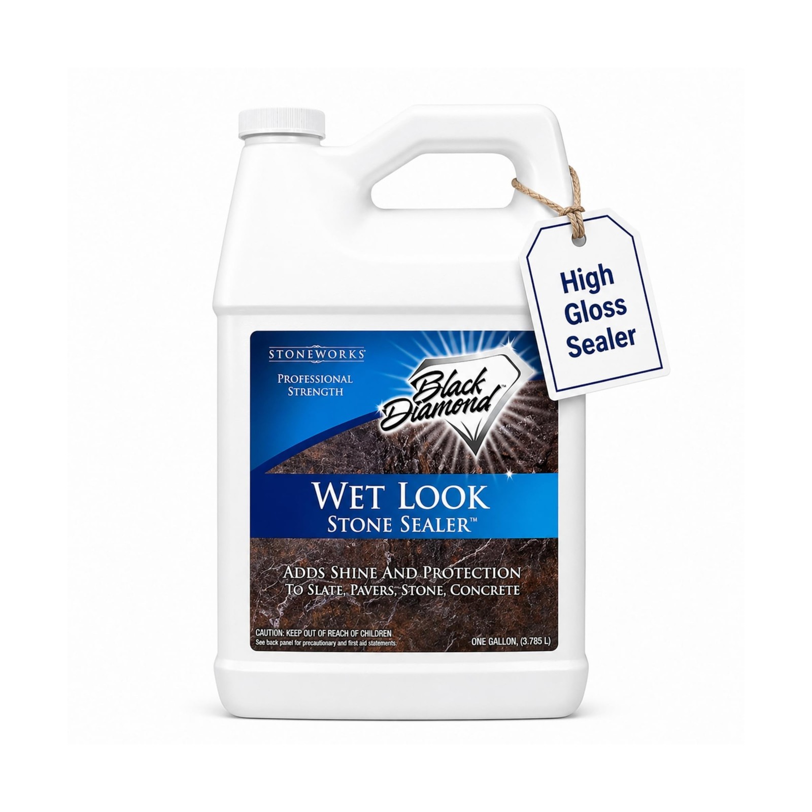 Wet Look Stone & Concrete Sealer, High Gloss for Pavers & Patios, 1 Gallon | …