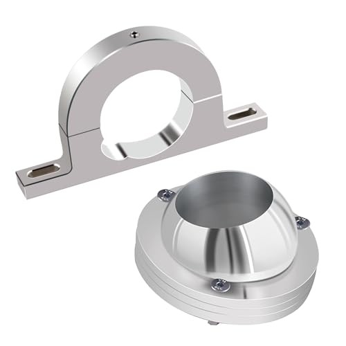 S 2″ Swivel Base Floor Mount & 2″ Column Polished Aluminum keyed Steering