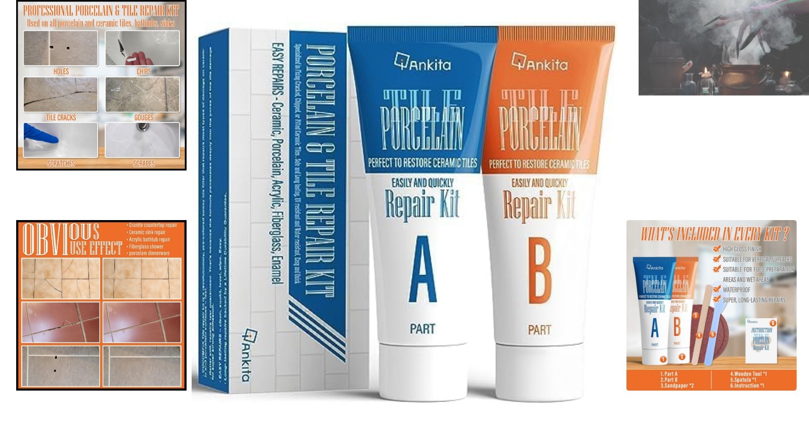 Super Strong Adhesion Tile Repair Kit – Restore Your Ceramic & Porcelain Tiles
