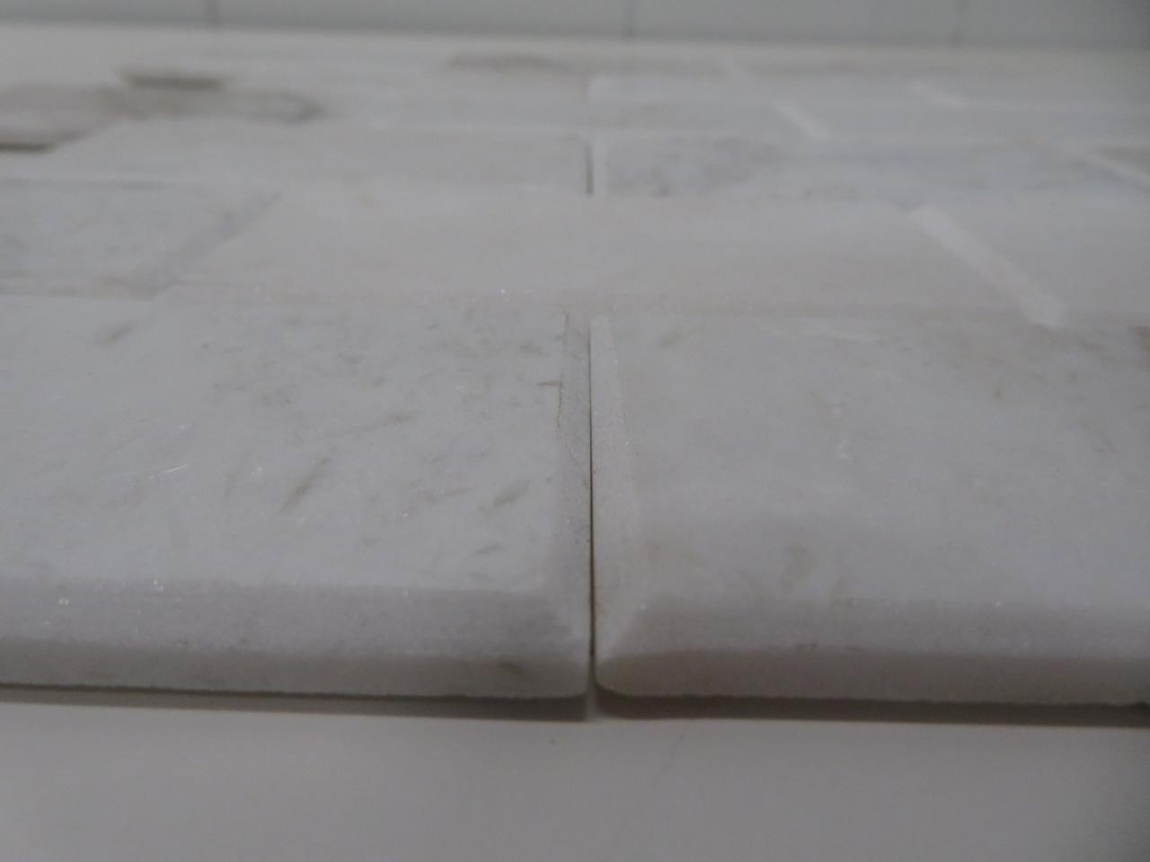 Daltile Xpress Mosaix Peel ‘N Stick Daphne White Polished Marble Tile Sheet